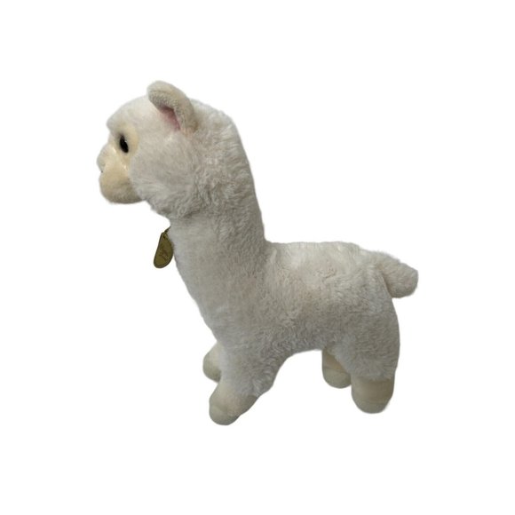 Aurora Miyoni Plush White Alpaca Stuffed Animal 11" - Picture 1 of 4